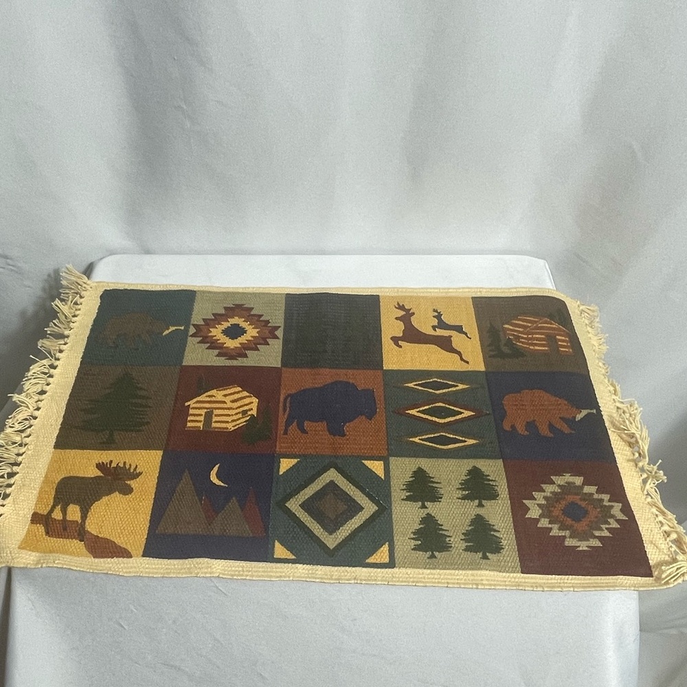 High Country 13x19 Cotton Placemat Rustic Lodge Cabin Decor Made in India
